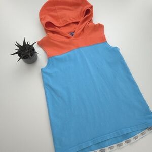 Peekaboo Beans Blue Orange Tides Out Tank size 10